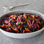 Charred Red Cabbage and Carrot Salad